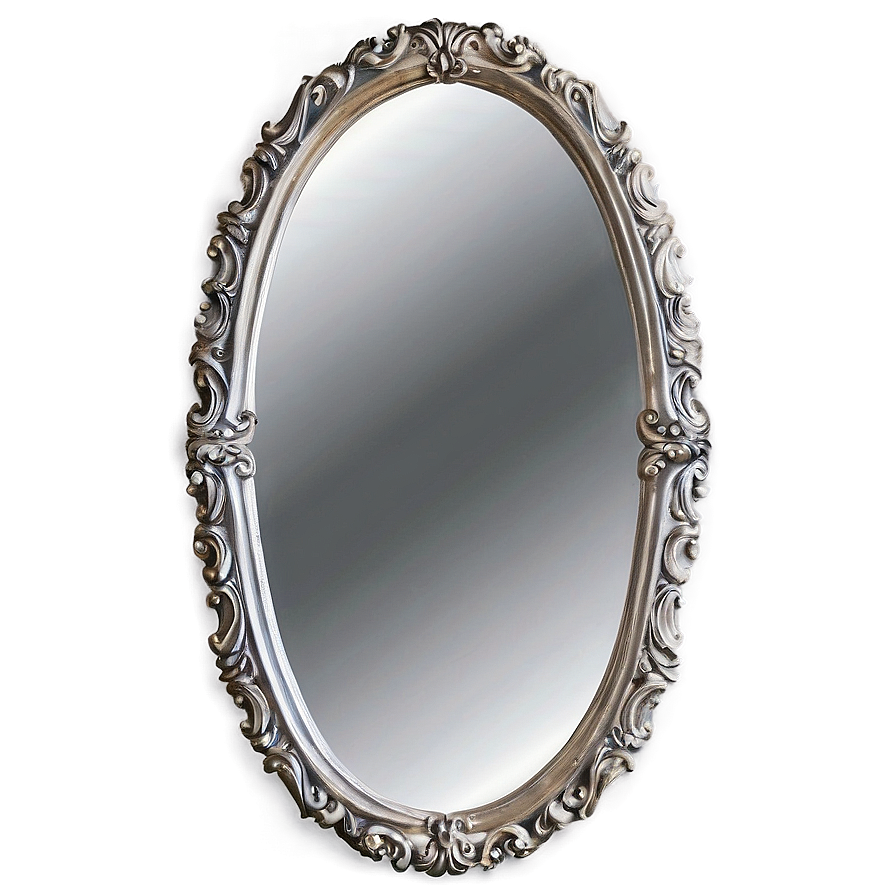 Silver Mirror Frame Png 96 PNG image