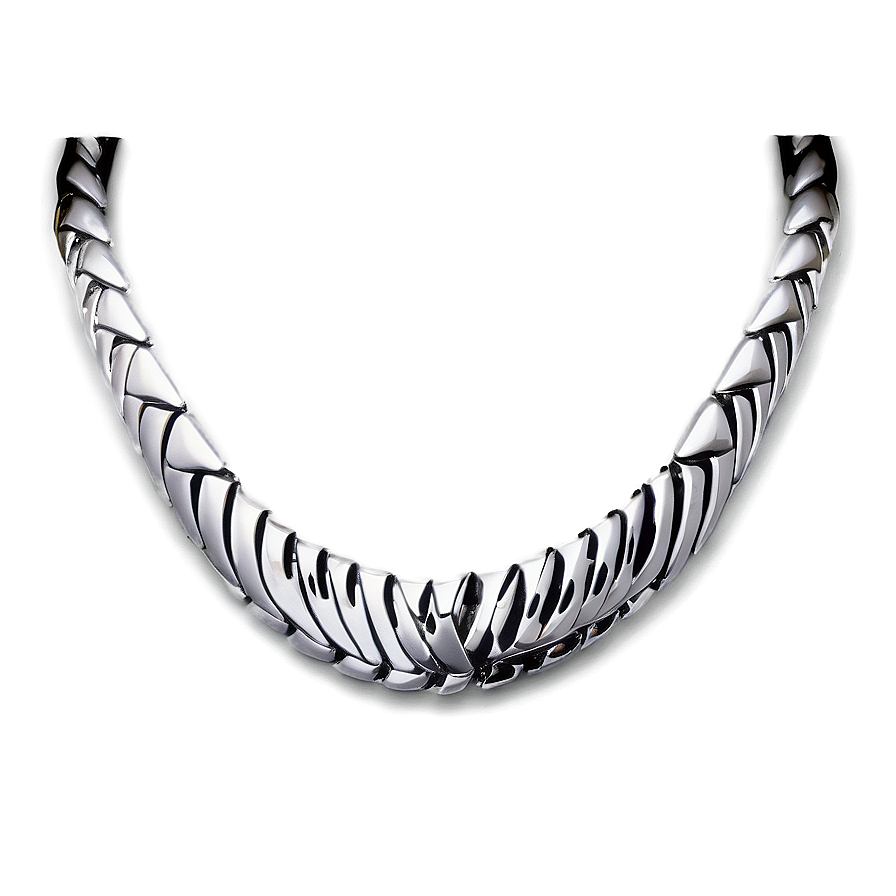 Silver Necklace For Men Png 2 PNG image