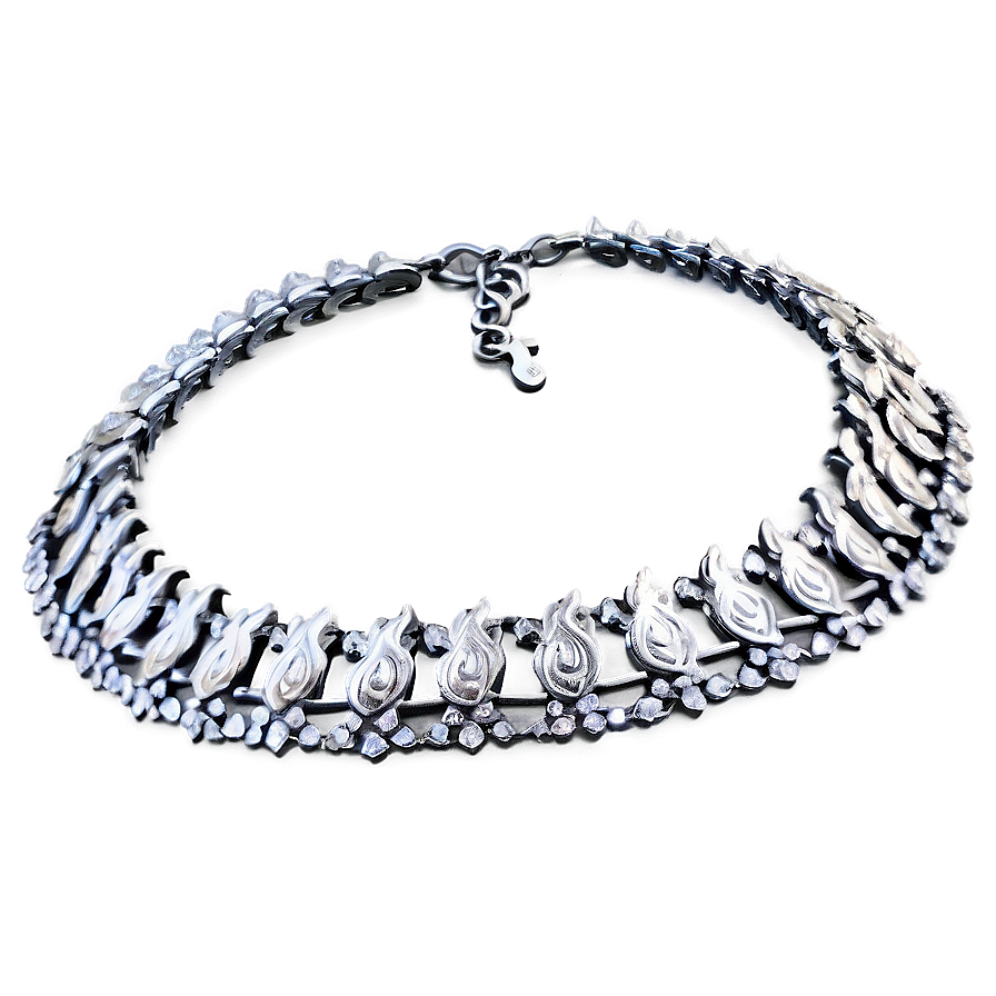 Silver Necklace Set Png 13 PNG image