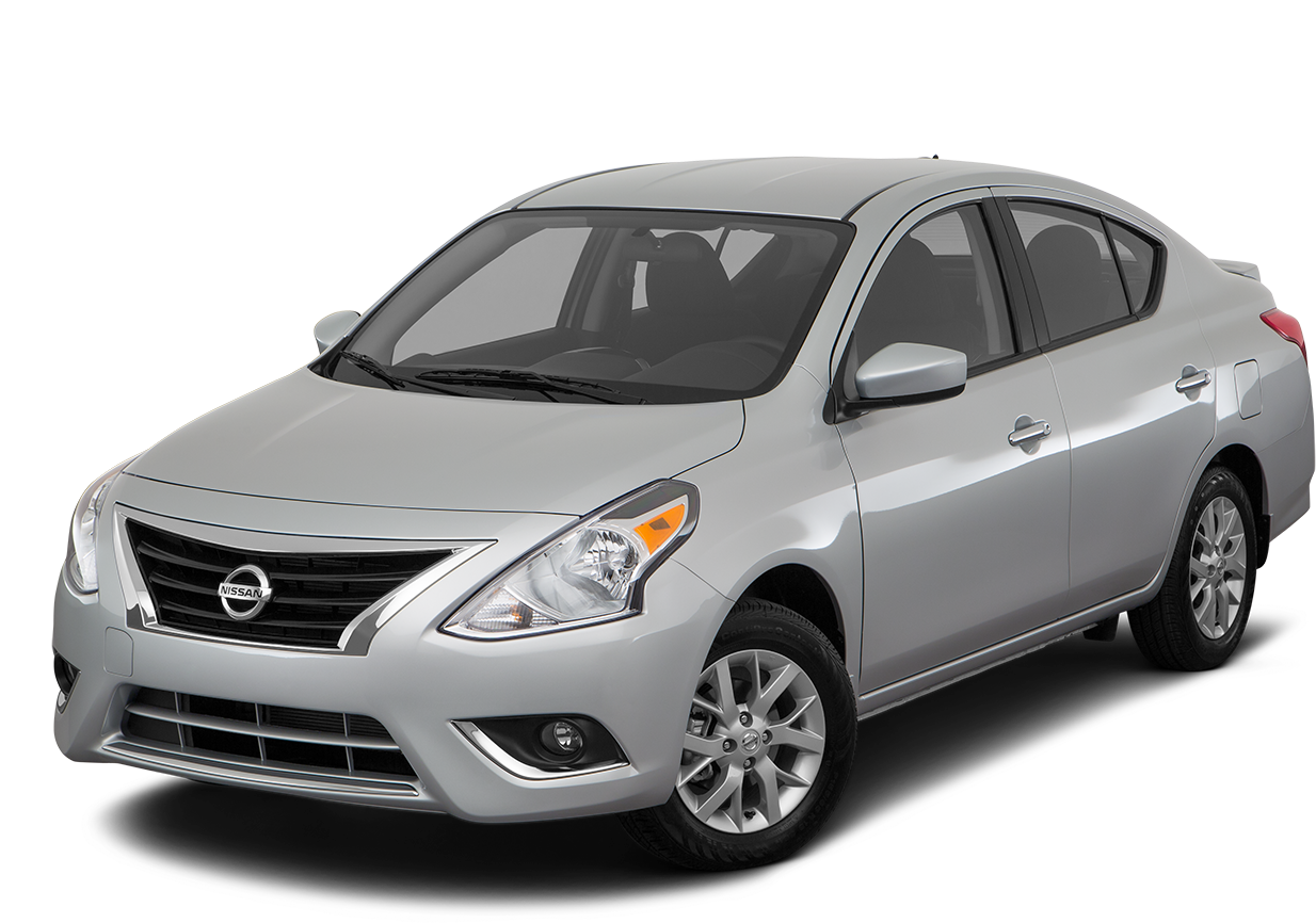 Silver Nissan Sedan Profile View PNG image