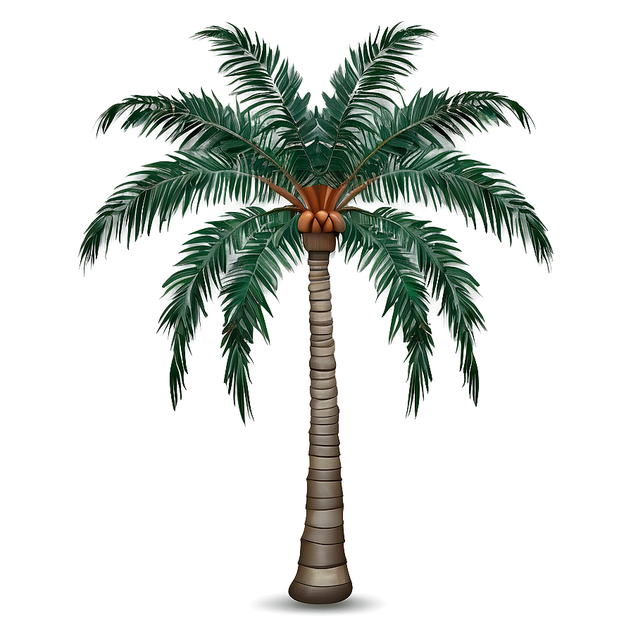 Silver Palm Tree Emoji Png 06272024 PNG image