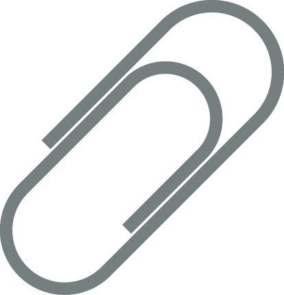 Silver Paperclip Icon PNG image