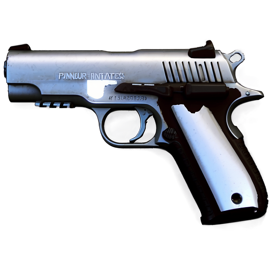 Silver Pistol Png 48 PNG image