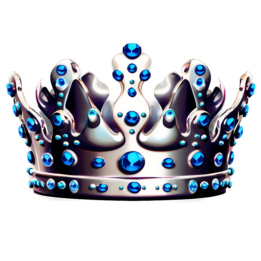 Silver Prince Crown Illustration Png 8 PNG image