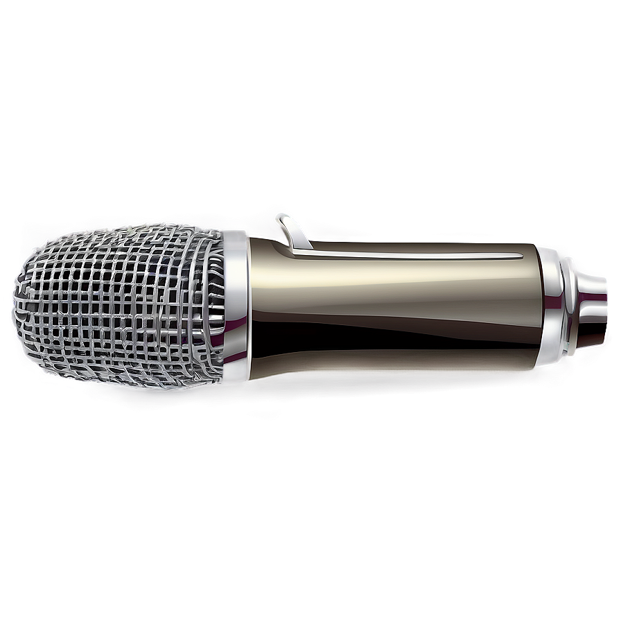 Silver Radio Microphone Png 06272024 PNG image