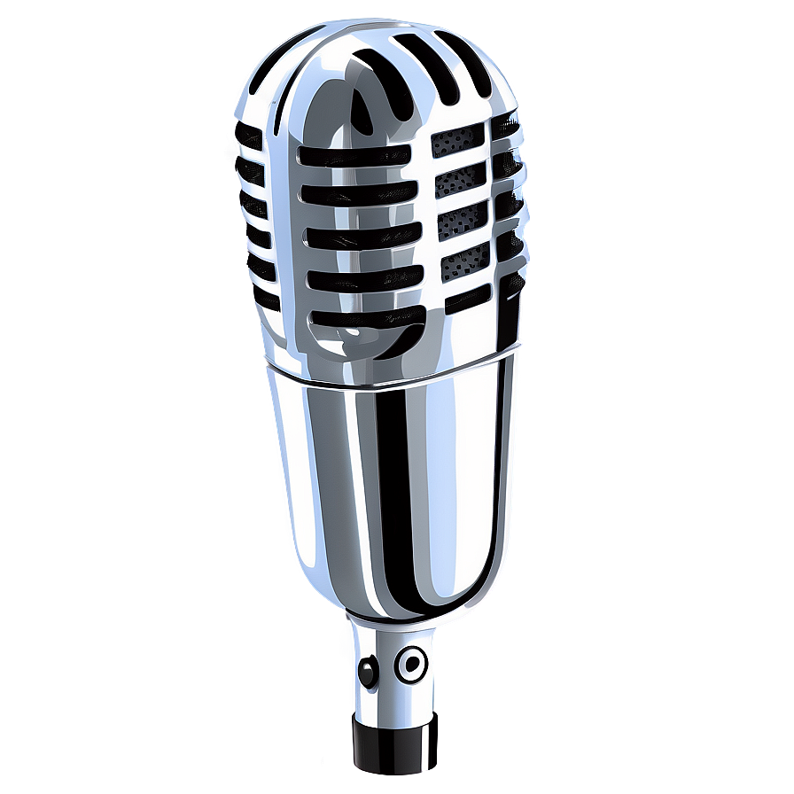 Silver Radio Microphone Png Nil77 PNG image