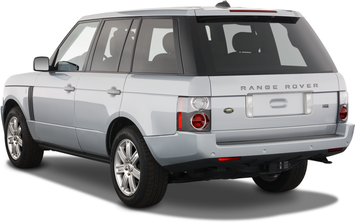 Silver Range Rover Rear View PNG image