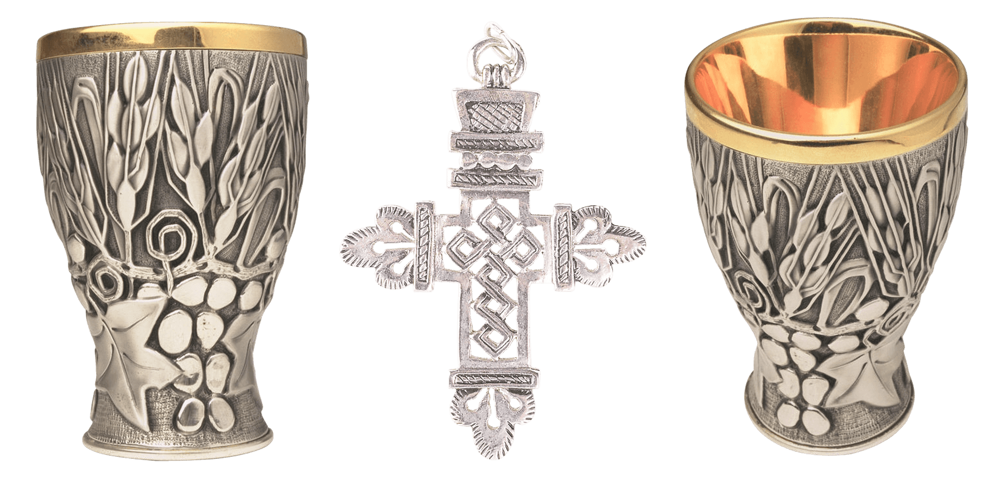 Silver Religious Artifacts PNG image