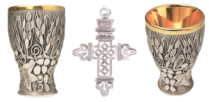 Silver Religious Artifacts PNG image