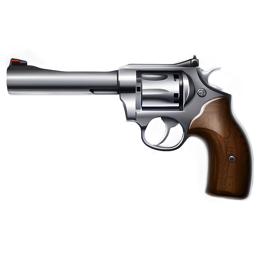 Silver Revolver Icon Png 80 PNG image