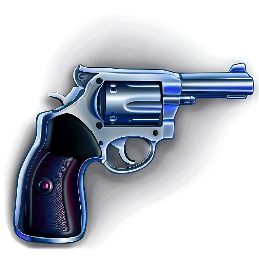 Silver Revolver Icon Png Avh PNG image