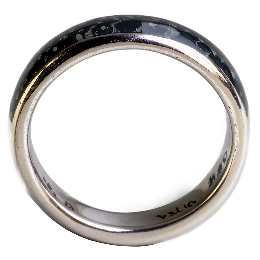 Silver Ring With Black Stone Png 59 PNG image