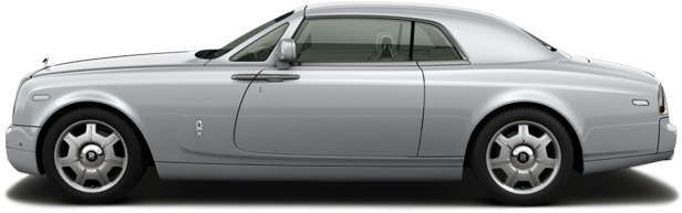 Silver Rolls Royce Side View PNG image