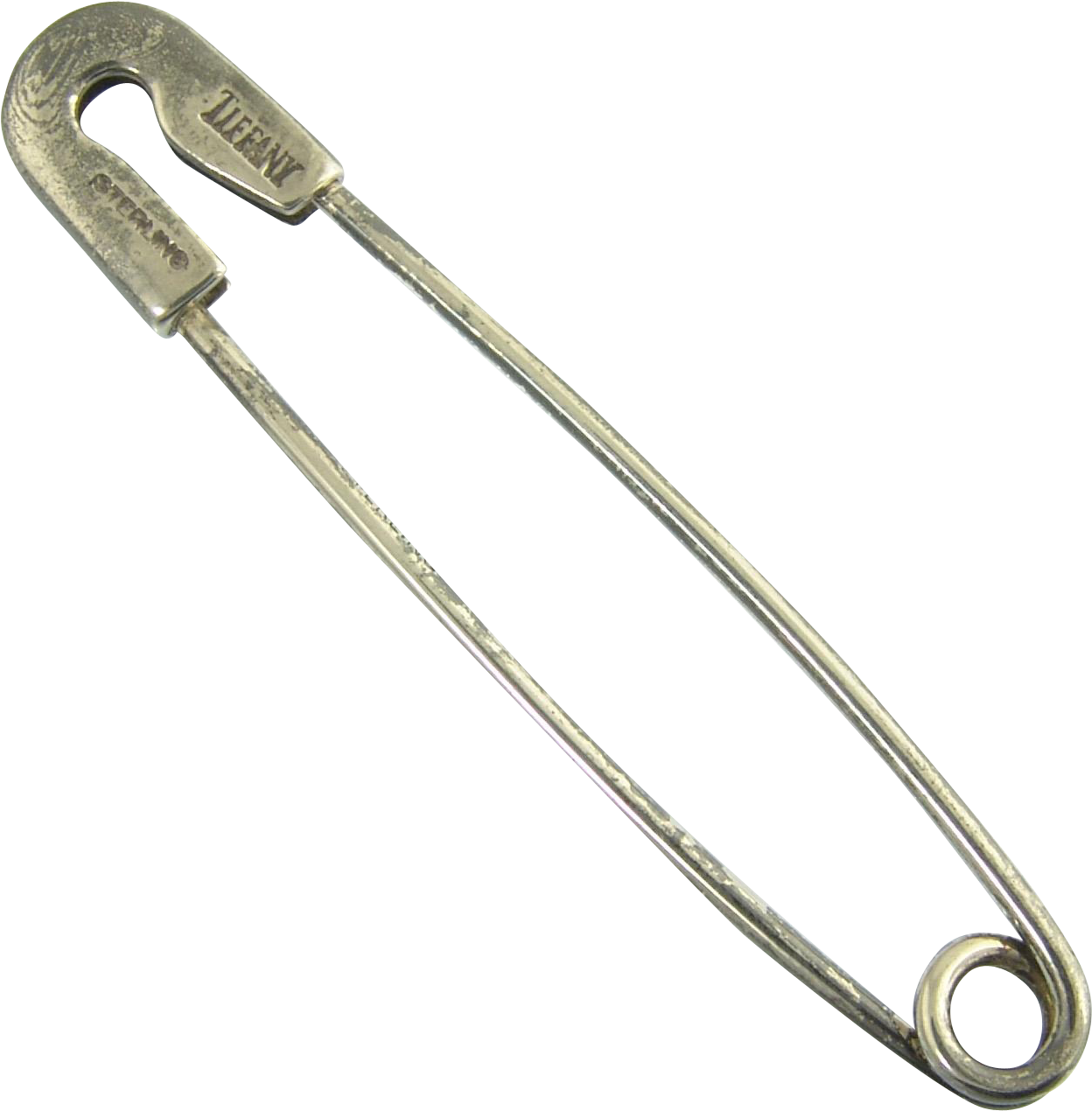 Silver Safety Pin PNG image