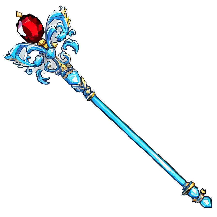 Silver Scepter Png Jfp PNG image