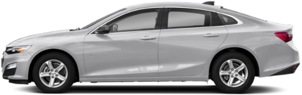 Silver Sedan Side View PNG image