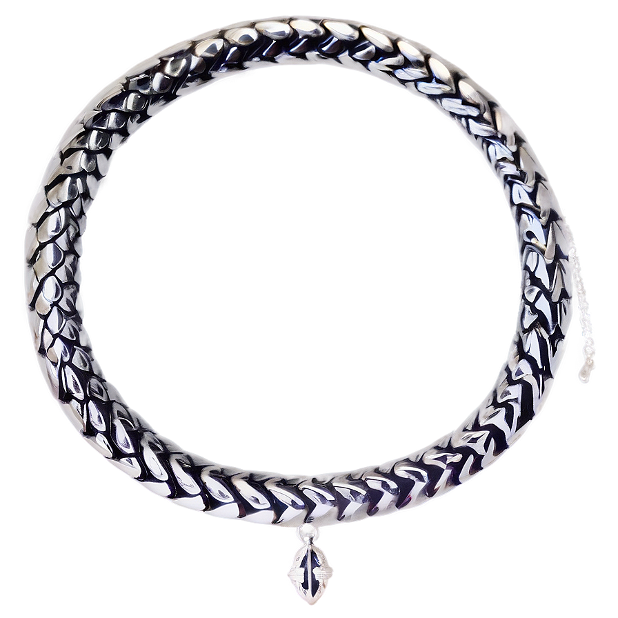 Silver Snake Necklace Png Jvs83 PNG image