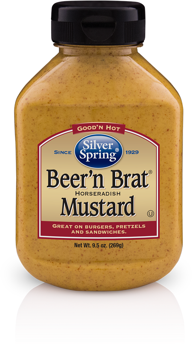 Silver Spring Beer Brat Horseradish Mustard PNG image