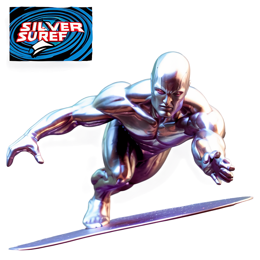 Silver Surfer Action Pose Png 06202024 PNG image