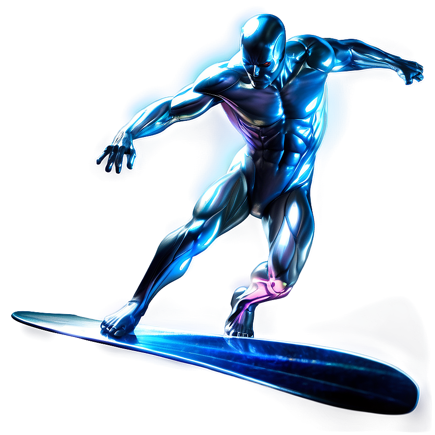 Silver Surfer Celestial Background Png 06202024 PNG image