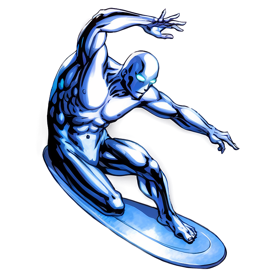 Silver Surfer Cosmic Energy Png 26 PNG image