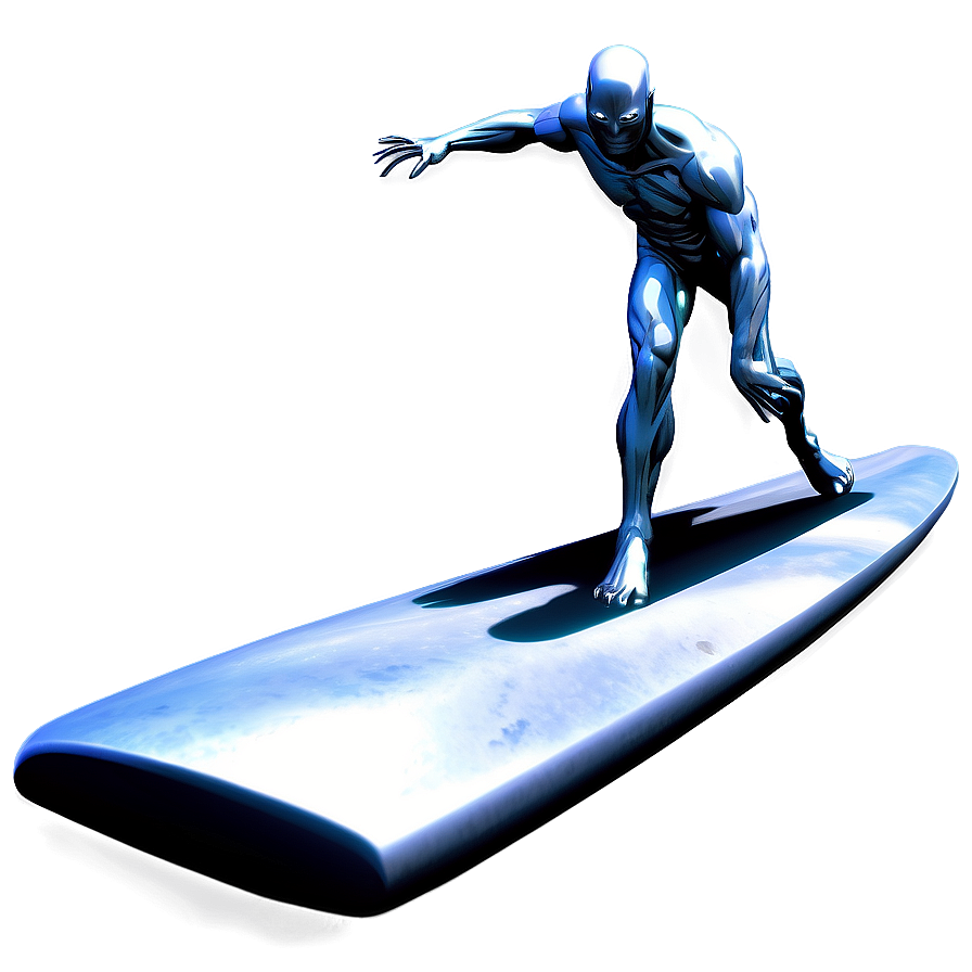 Silver Surfer Cosmic Trail Png 48 PNG image