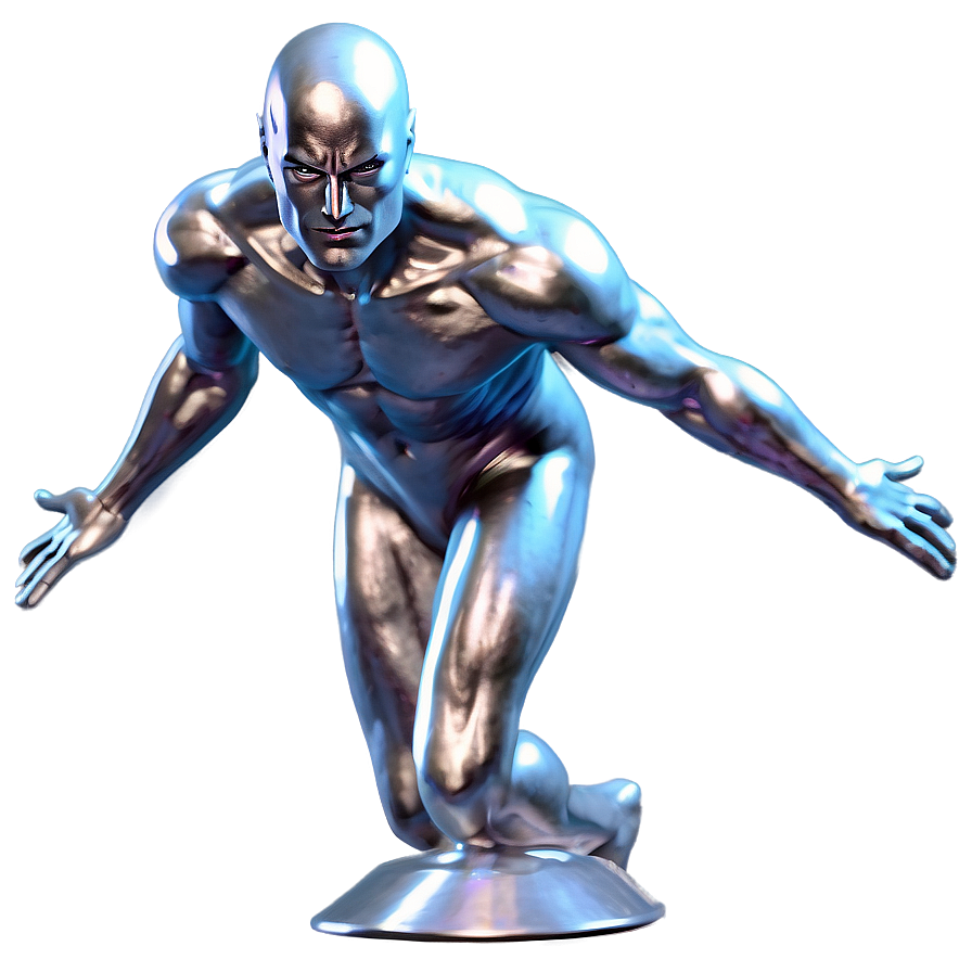 Silver Surfer Dynamic Pose Png Ump PNG image