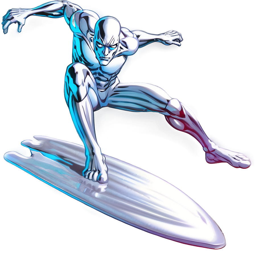 Silver Surfer Marvel Art Png Uju50 PNG image