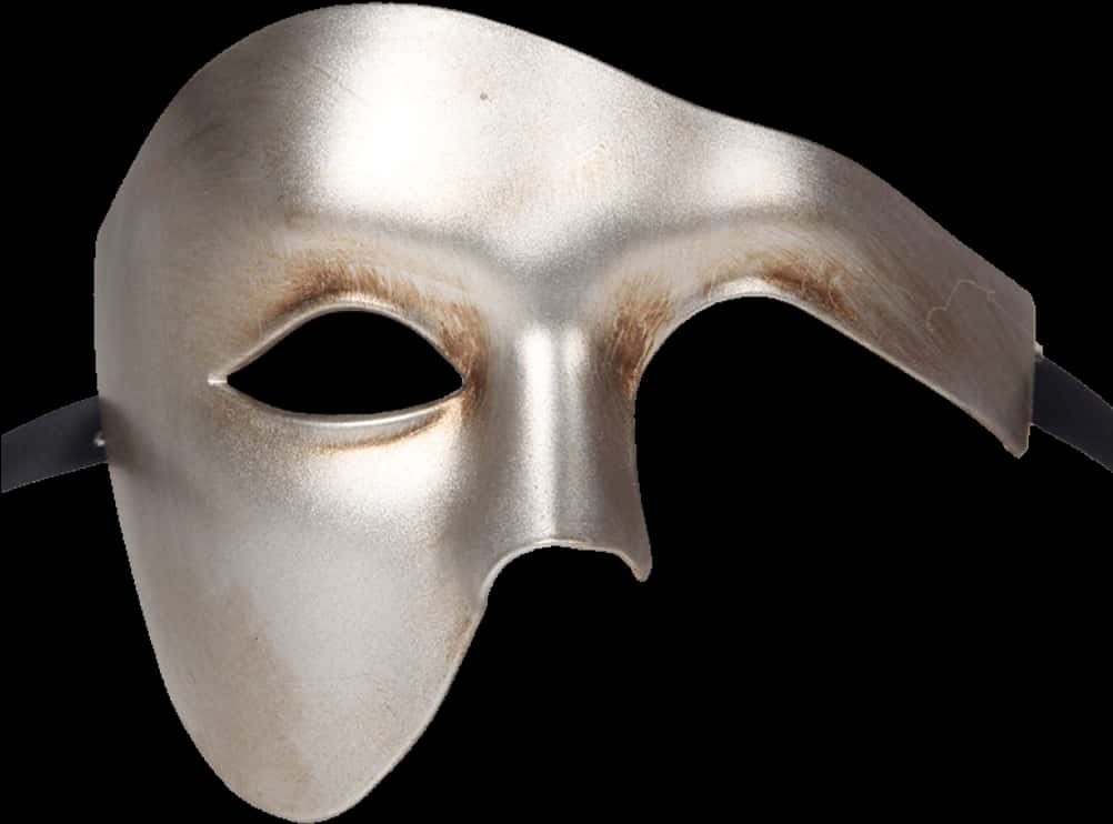 Silver Venetian Mask Isolated PNG image