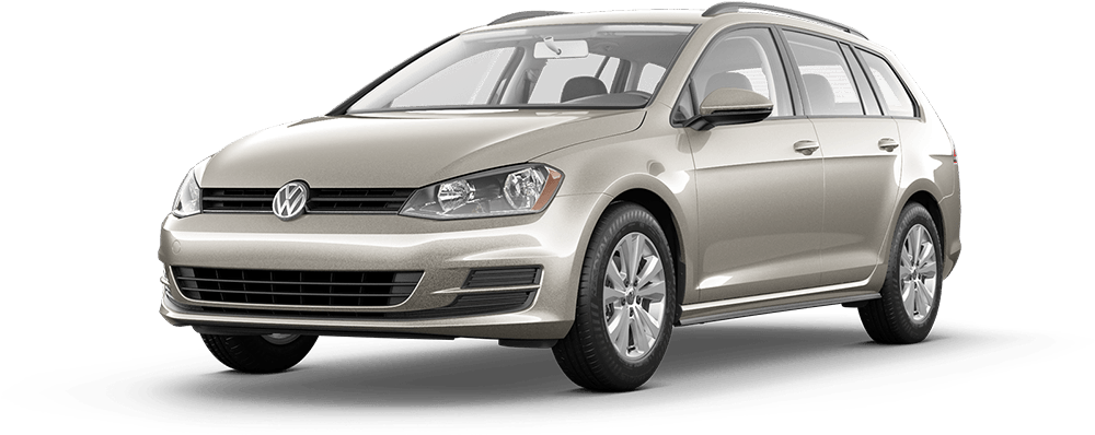 Silver Volkswagen Golf Wagon PNG image