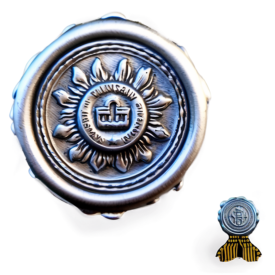 Silver Wax Seal Png 29 PNG image