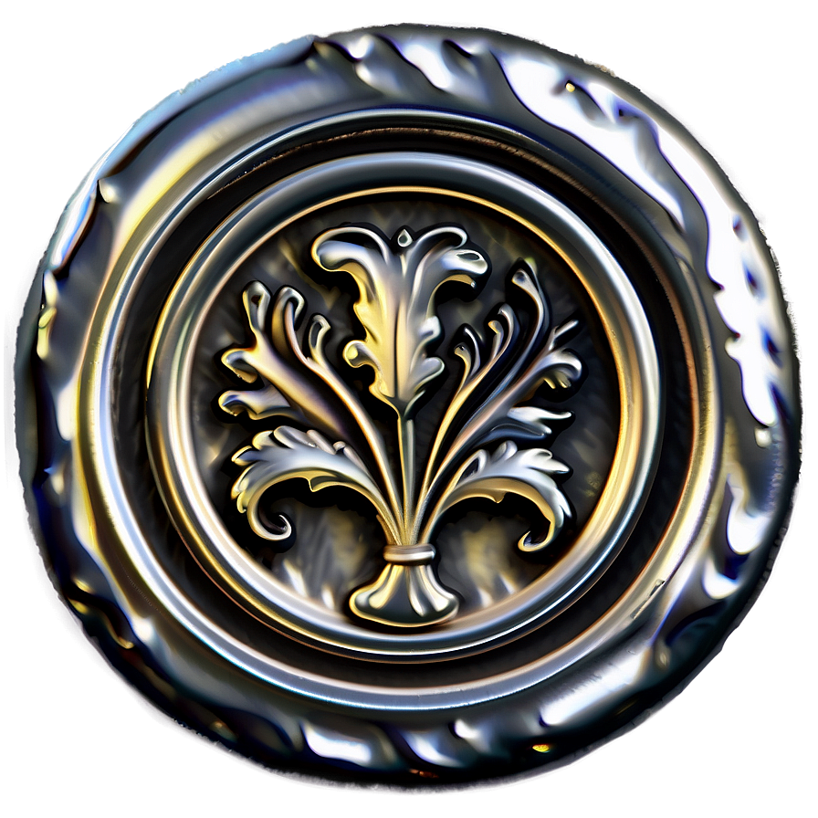 Silver Wax Seal Png 46 PNG image