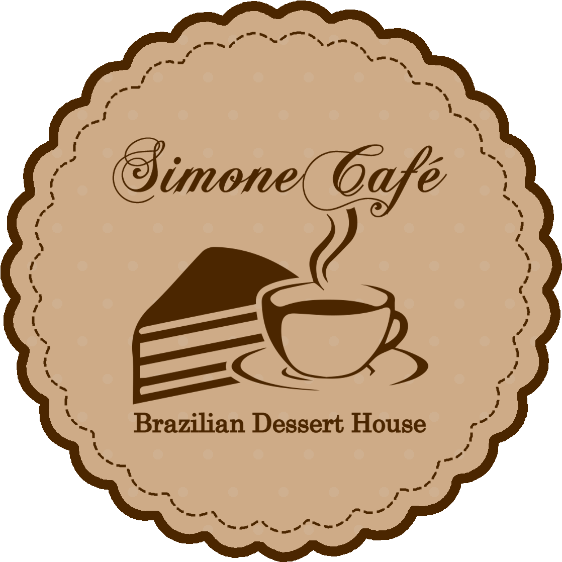 Simone Cafe Brazilian Dessert House Logo PNG image