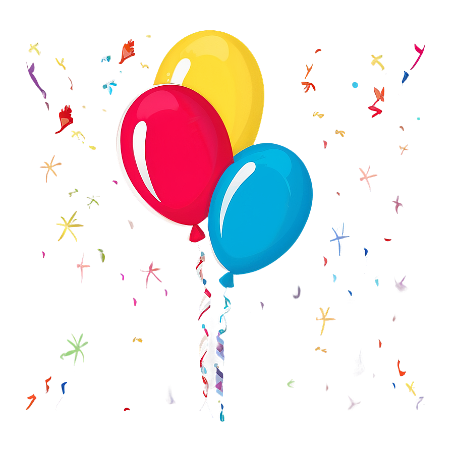 Simple Birthday Balloons Png 06232024 PNG image