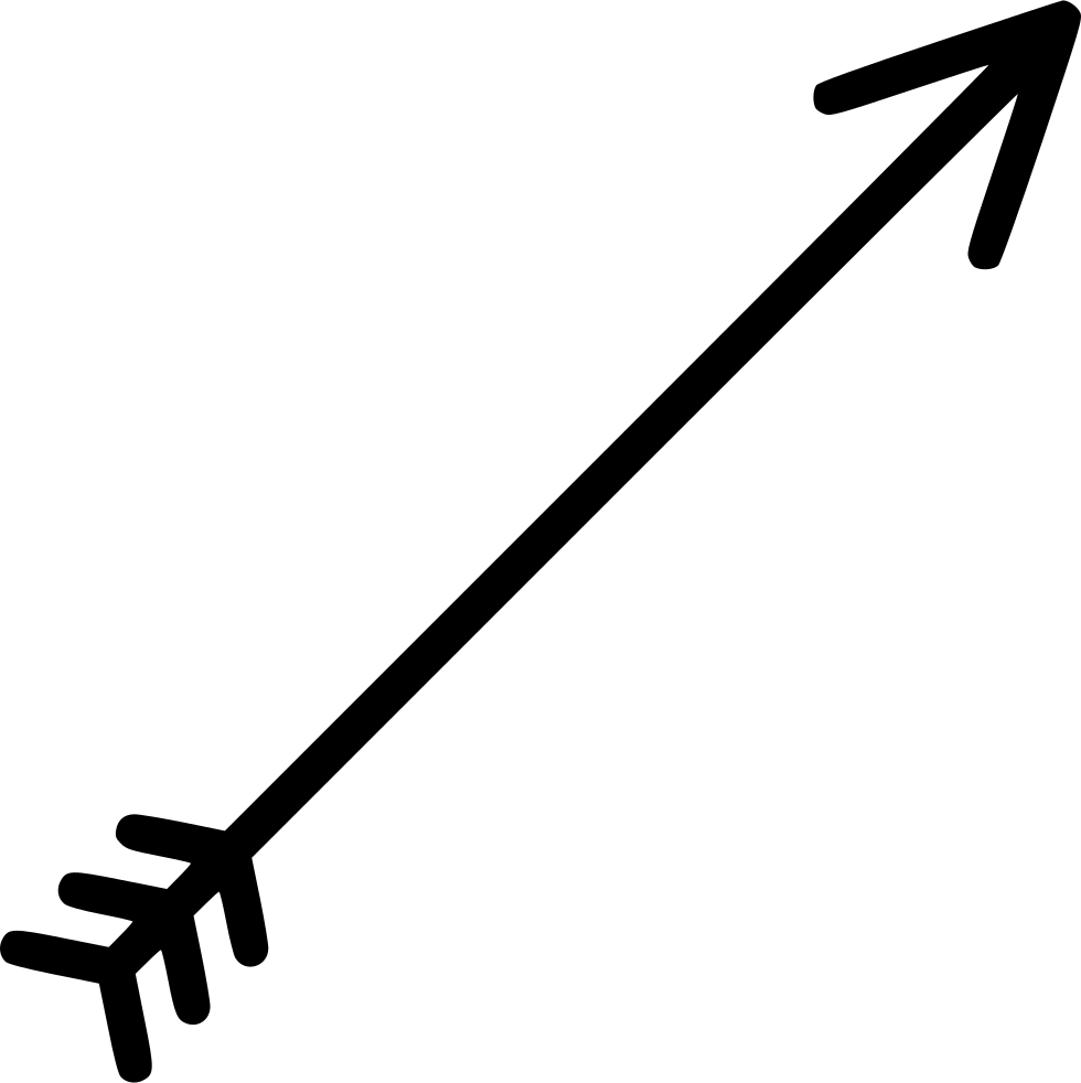 Simple Black Arrow Graphic PNG image