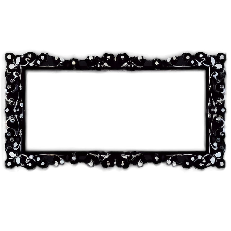 Simple Black Frame Border Png 05252024 PNG image