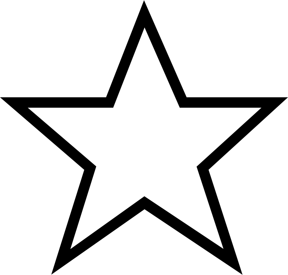 Simple Black Star Icon PNG image