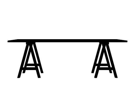 Simple Black Table Vector PNG image