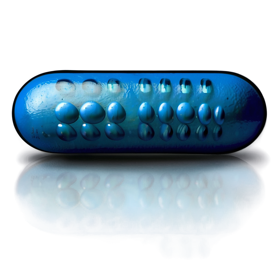 Simple Blue Pill Design Png Iip62 PNG image