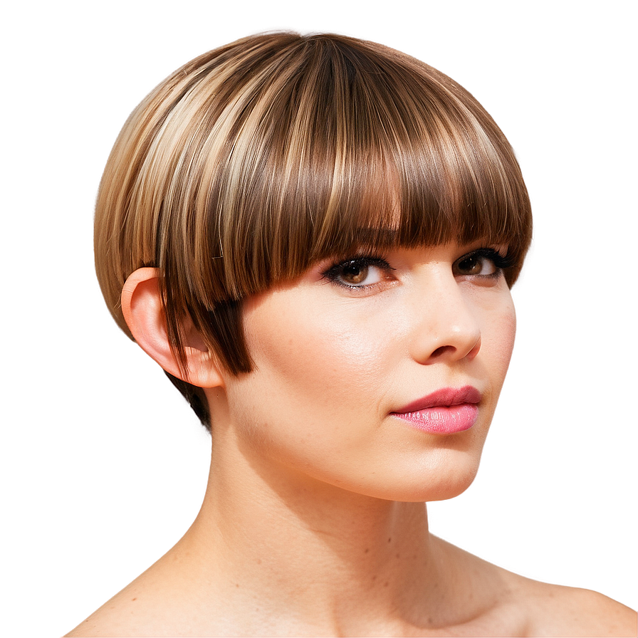 Simple Bowl Haircut Design Png Abg47 PNG image