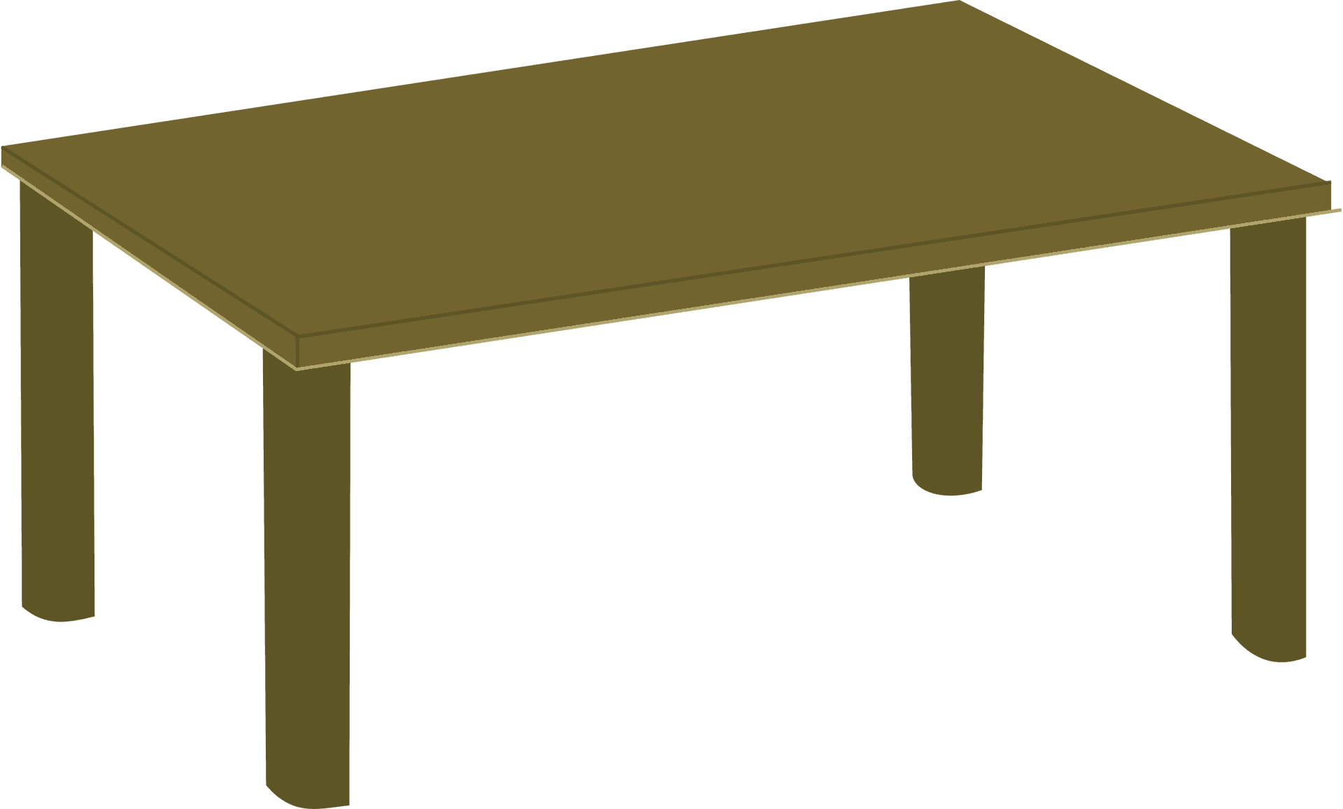 Simple Brown Table Clipart PNG image