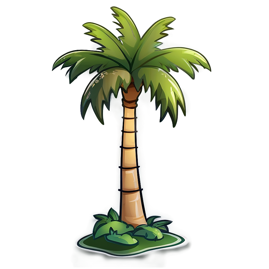 Simple Cartoon Palm Tree Png Jao PNG image