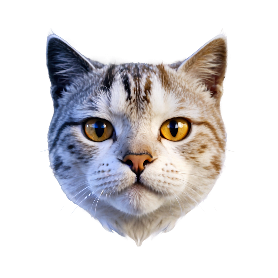 Simple Cat Face Png 06122024 PNG image