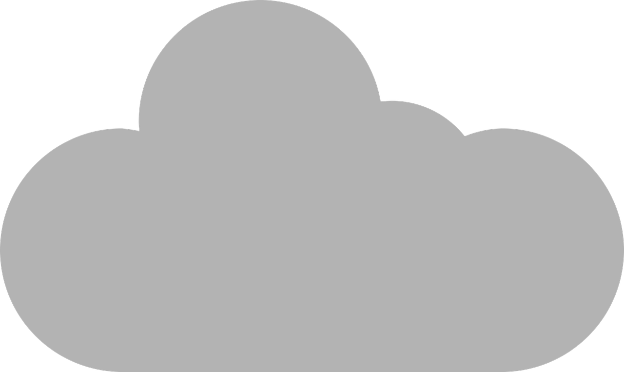 Simple Cloud Clipart Graphic PNG image