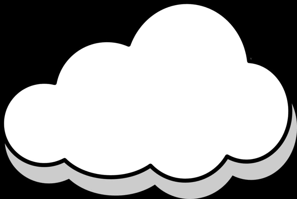 Simple Cloud Vector Illustration PNG image