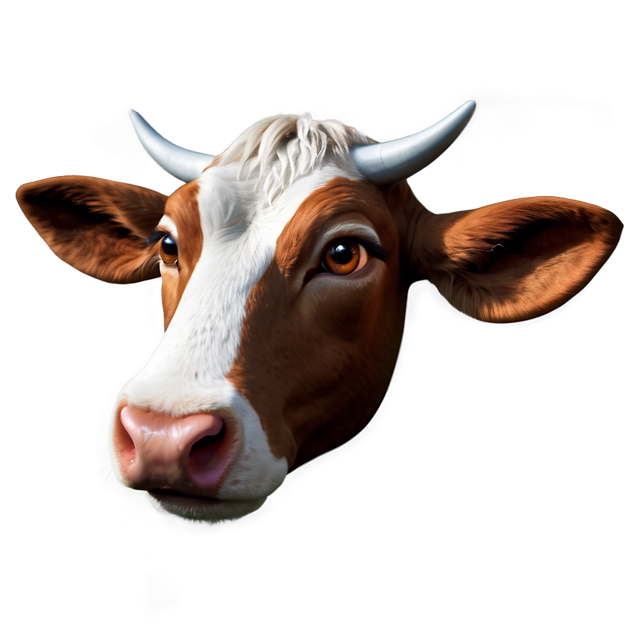 Simple Cow Head Icon Png 06212024 PNG image