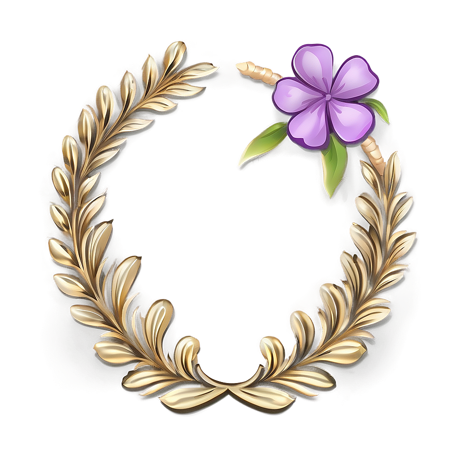 Simple Floral Emblem Png Mir81 PNG image