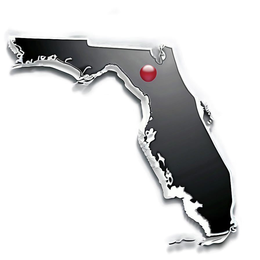 Simple Florida State Line Png 06122024 PNG image