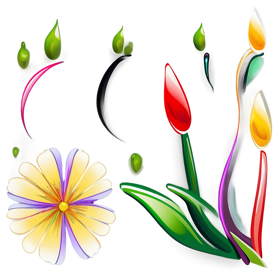 Simple Flower Line Art Png 06202024 PNG image