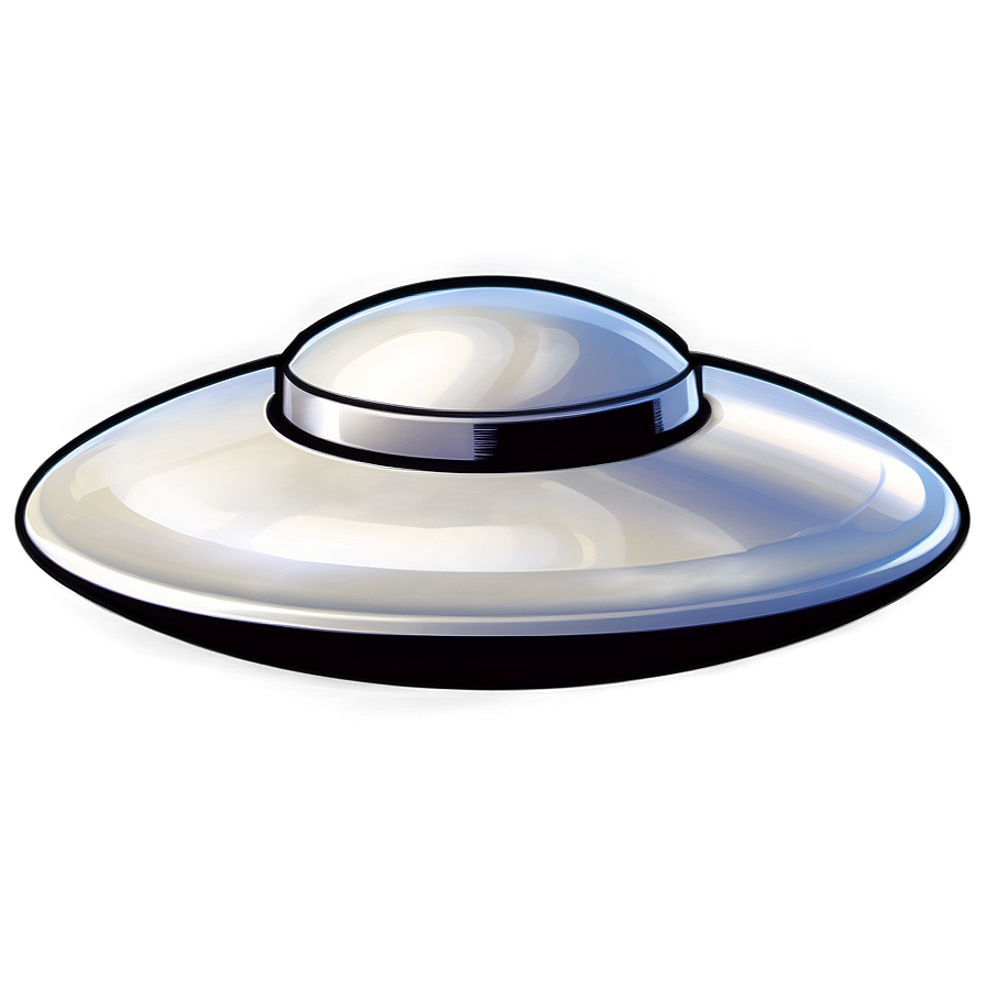 Simple Flying Saucer Sketch Png 06202024 PNG image